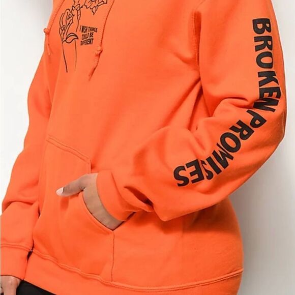 Broken Promises Could Be‎ Different Hoodie Orange M NWT - Picture 3 of 7